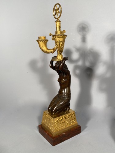 Pair of candelabra for Louis Bonaparte in St Leu circa 1804 - 