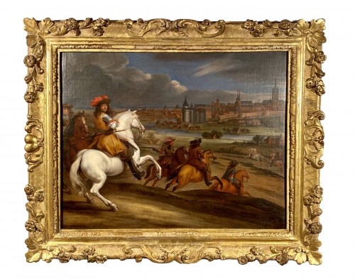 Louis XIV in front of Kortrijk,  Van der Meulen studio circa 1667