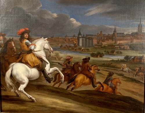 Louis XIV devant Courtrai, Atelier Van der Meulen vers 1667 - Franck Baptiste Paris