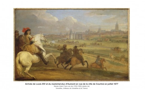 Antiquités - Louis XIV devant Courtrai, Atelier Van der Meulen vers 1667