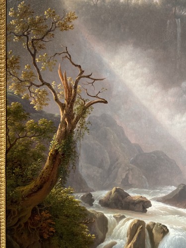 Tableaux et dessins Tableaux XVIIIe siècle - La cascade des Marmores, Martin Verstappen vers 1810