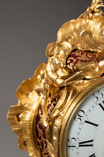 18th century - An important Louis XV gilt bronze clock &quot;Commedia dell&#039;arte&quot; 