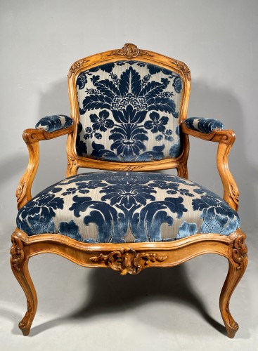 Paire de fauteuils à châssis par Jean Gourdin, Paris vers 1750 - Franck Baptiste Paris