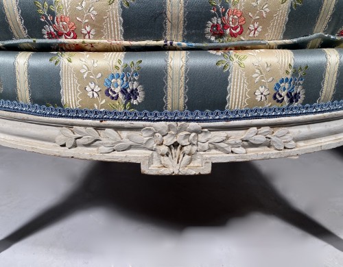 Pair of large fireside armchairs, JB Lelarge in Paris circa 1780 - Louis XVI