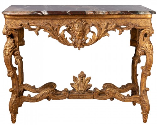 Table en console aux faunes, Paris époque Louis XIV