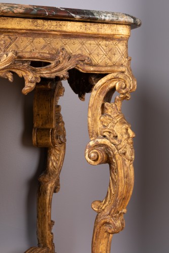 Console table with fauns, Paris Louis XIV period - Louis XIV