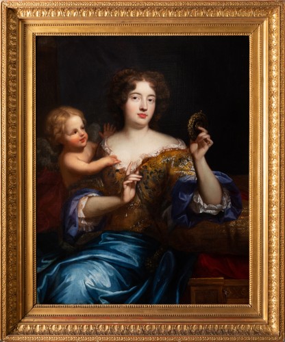 Antiquités - Mme de la Vallière en Vénus au miroir, attribué à Pierre Mignard vers 1666