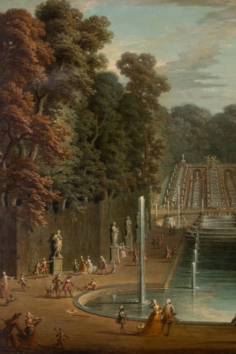 Paintings & Drawings  - Turkish embassy in front of the St Cloud waterfall circa 1742