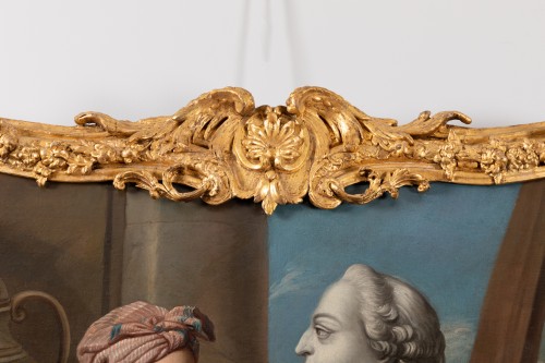 Antiquités - Monumental dessus de porte, atelier de Carle Van Loo, vers 1755-60