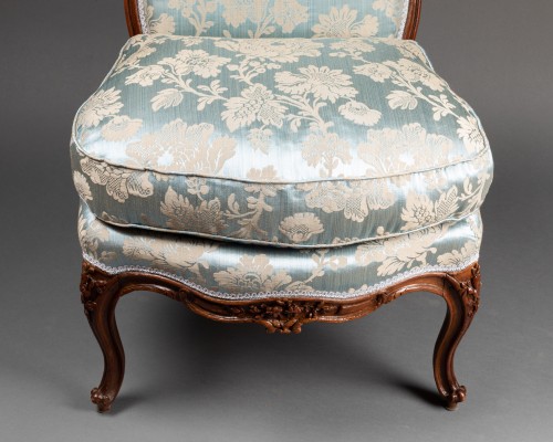 Paire de chaises chauffeuses par J. Boucault vers 1765 - Louis XV