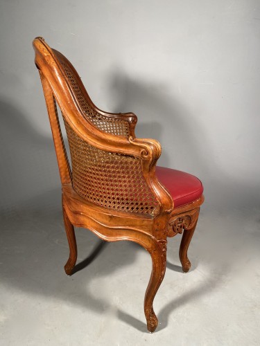 XVIIIe siècle - Fauteuil de bureau par Jean Boucault, Paris époque Louis XV