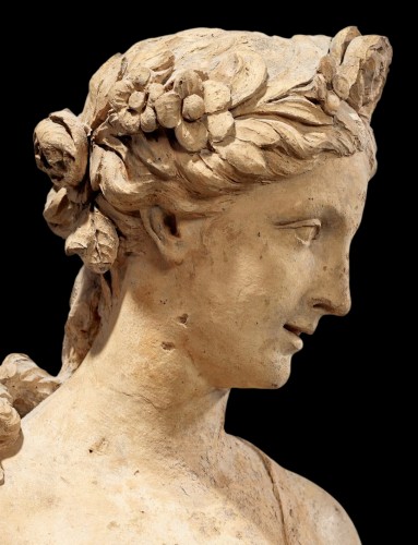 Statue of Flora in terracotta after Frémin, 19th century - Sculpture Style Louis-Philippe