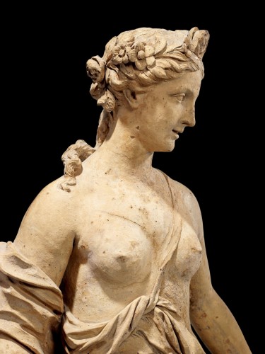 Statue of Flora in terracotta after Frémin, 19th century - 
