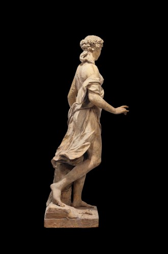 Statue de Flore en terre cuite d’après Frémin, 19e siècle - Louis-Philippe
