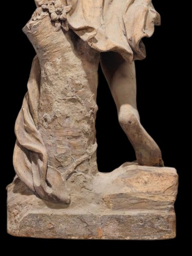 Antiquités - Statue of Flora in terracotta after Frémin, 19th century