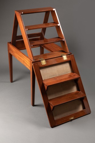 Tabouret de bibliothèque à transformation, par Jacob Frères - Directoire