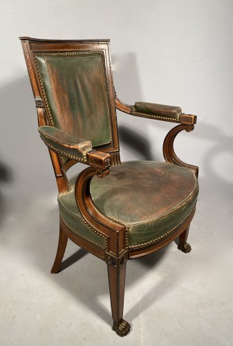 Sièges Fauteuil & Bergère - Paire de fauteuils d’officier par Georges Jacob vers 1795