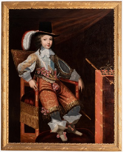 Portrait of Louis the XIVth as a child attributed to Jean Nocret, circa 165 - Louis XIV