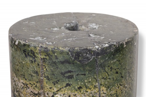 Paire de colonnes en serpentinite, Italie avant le 17e siècle - Objet de décoration Style Moyen Âge