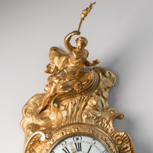 Cartel d’alcôve Vénus éclairant le monde, Paris vers 1740 - Horlogerie Style Louis XV