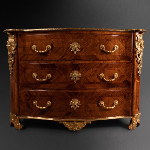 Mobilier Commode - Commode de parquet par François Lieutaud, Paris vers 1710