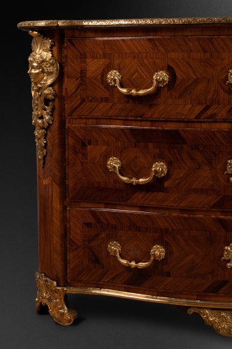 XVIIIe siècle - Commode de parquet par François Lieutaud, Paris vers 1710