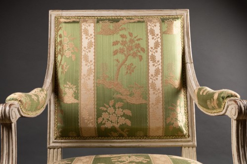 Antiquités - Paire de fauteuils par Jean Baptiste Claude Sené à Paris, époque Louis XVI