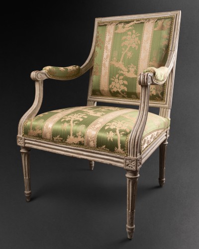 Antiquités - Pair of Louis XVI armchairs by Jean Baptiste Claude Sené in Paris