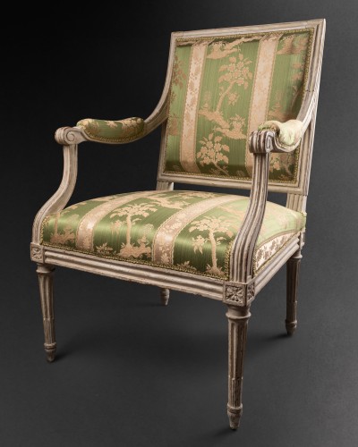 Antiquités - Paire de fauteuils par Jean Baptiste Claude Sené à Paris, époque Louis XVI