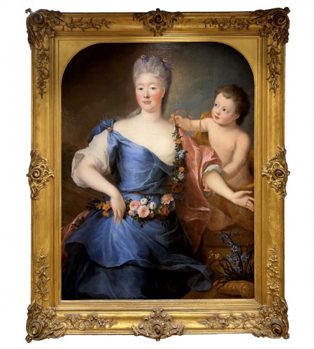 Portrait of the Duchess of Luynes by Pierre Gobert around 1710