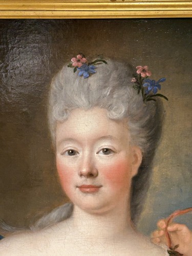 Tableaux et dessins Tableaux XVIIe siècle - Portrait de la Duchesse de Luynes par Pierre Gobert vers 1710