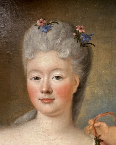 Antiquités - Portrait de la Duchesse de Luynes par Pierre Gobert vers 1710