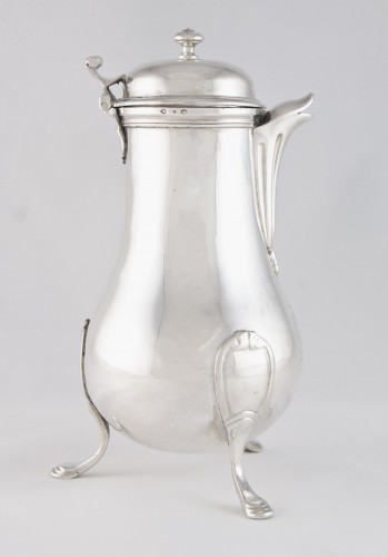 Antiquités - Sterling silver pot from Paris, Louis XVI period, Marquis de Rostaing arms