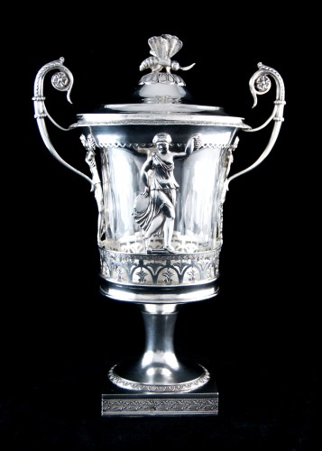 Empire drageoir in sterling silver by Jean-Pierre Bibron, Paris 1809-1819 - Antique Silver Style Empire