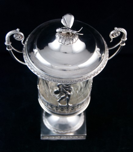 Antique Silver  - Empire drageoir in sterling silver by Jean-Pierre Bibron, Paris 1809-1819