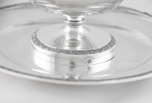 Antique Silver  - Empire silver drageoir and its tray by J.-P.-N. Bibron, Paris 1809-1819