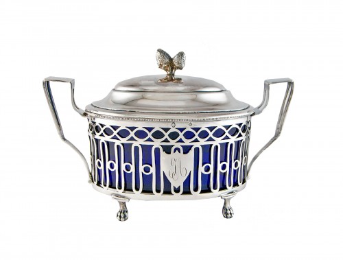 Silver sugar bowl, LESOT de LA PANNETERIE Paris circa 1797-1798 