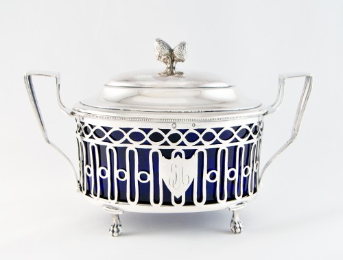 Silver sugar bowl, LESOT de LA PANNETERIE Paris circa 1797-1798  - Directoire