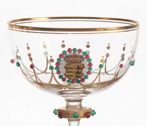 Maison royale de Wurtemberg – Suite de 10 verres aux armes royales Württemberg - 