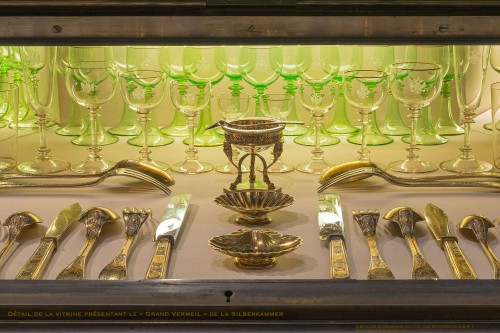  - Royal House of WURTEMBERG – Set of 10 blown glasses with royal Wurtemberg a
