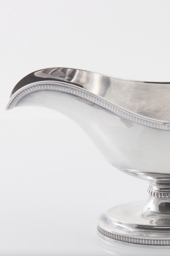 Saucière casque en argent massif, D.-T. LEGRAND, Paris 1819-1834 époque Louis XVIII - Baptiste Jamez Fine Arts
