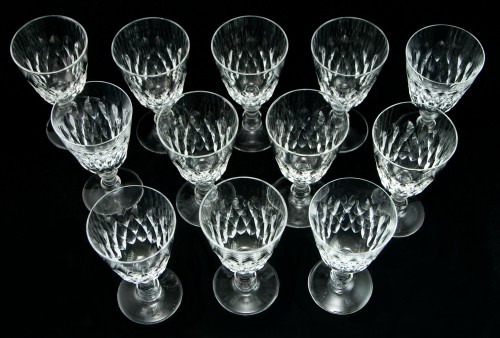 Glass & Crystal  - Baccarat – Cut Crystal Service of 61 Pieces, Armagnac Pattern