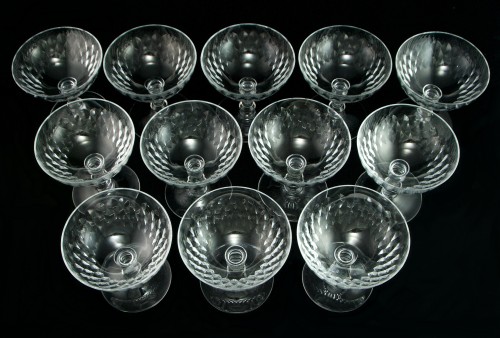 20th century - Baccarat – Cut Crystal Service of 61 Pieces, Armagnac Pattern