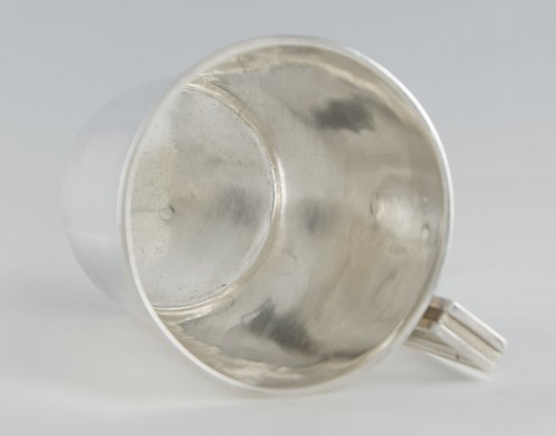 Empire - Paris 1798-1809 – Grande timbale d'officier à anse en argent 1er coq par L.J. BERGER