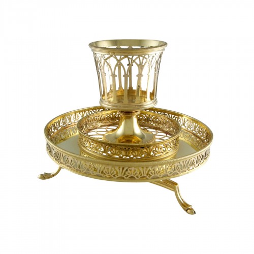 Paris 1789 – Centre de table en argent massif vermeil par C.-N. DELANOY ép. Louis XVI