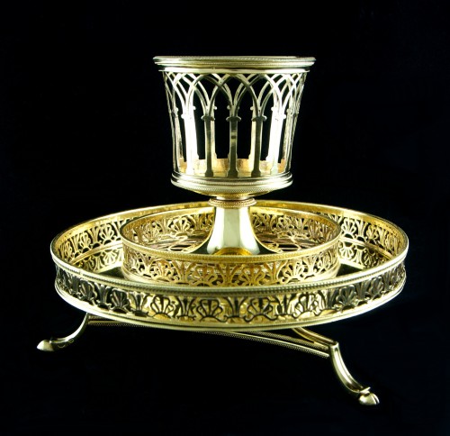 Centre de table en argent massif vermeil Paris 1789 par C.-N. DELANOY - Argenterie et Arts de la table Style Louis XVI