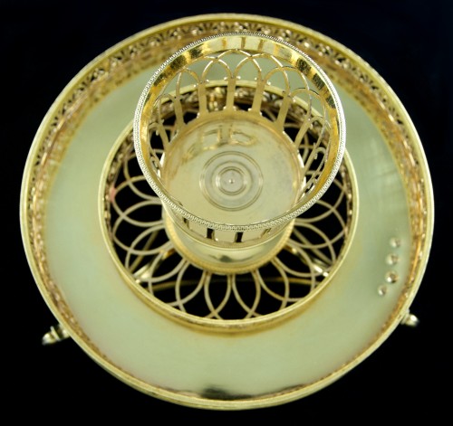 XVIIIe siècle - Centre de table en argent massif vermeil Paris 1789 par C.-N. DELANOY