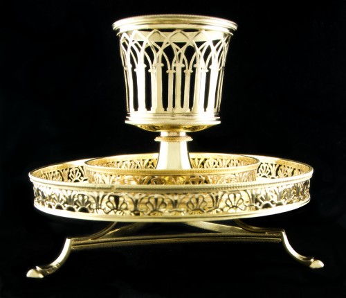 Centre de table en argent massif vermeil Paris 1789 par C.-N. DELANOY - Louis XVI