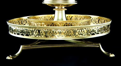 Louis XVI - Centre de table en argent massif vermeil Paris 1789 par C.-N. DELANOY