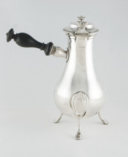 Paris 1798 to 1809 Late 18th century solid silver coffee pot by JPN BIBRON - Directoire